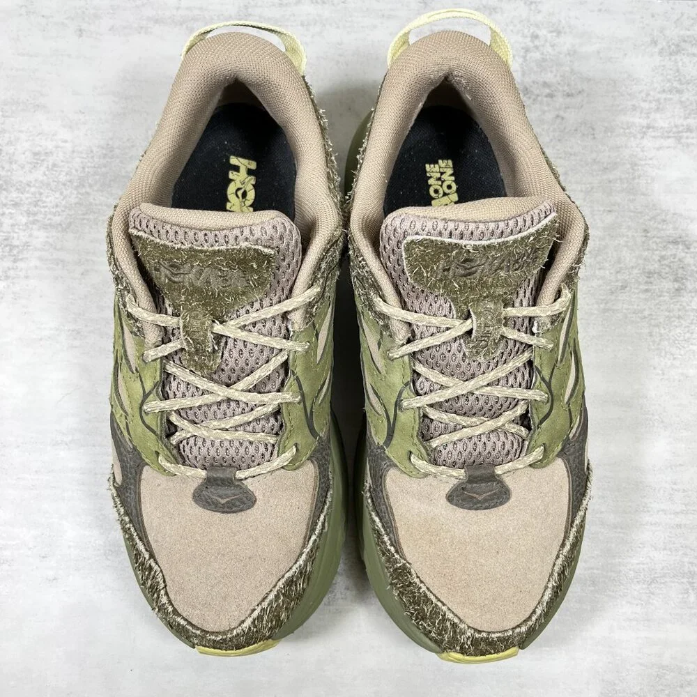 Hoka One One U Clifton L Suede Running Shoes - Women's Size 7.5 - Green - Picture 7 of 10